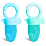 Munchkin Baby Feeder for Fresh Food and Fruit, 2 Pack, Blue/Mint - Image 2