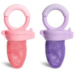 Munchkin Baby Feeder for Fresh Food and Fruit, 2 Pack, Coral/Purple - Image 2