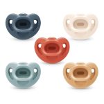 NUK Timeless Comfy Pacifier | 100% Silicone, One-Piece Design | BPA-Free, Gentle on Baby’s Skin | 5-Pack, for 0-6M - Image 2