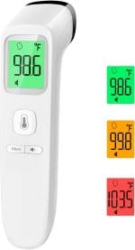 No-Touch Thermometer for Adults and Kids, Accurate Digital Baby Thermometer, Fever Alarm & Silent Mode, 2 in 1 Forehead & Object Mode - Image 2