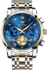 OLEVS Watches Men Waterproof Luxury Big Face Mens Watch Stainless Steel Quartz Analog Dress Watches for Men Luminous Multifunction Man Watch Relojes De Hombre - Image 2