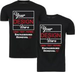 Personalized Image/Text for Your Company/Wedding/Greetings with Digital Printing | Unisex Adult | Custom T-Shirt - Image 2