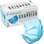 PlastCare USA Box of 50 4-Ply ASTM Level 3 Face Masks, Disposable (Blue) - Image 2