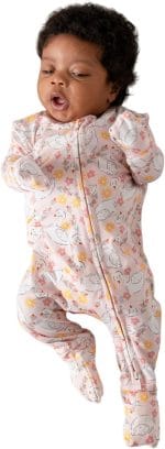 Posh Peanut Convertible Baby Sleepers - Girls Footless Baby Pajamas with 2 Way Zipper for Easy Diaper Changes - Image 2