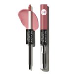 Revlon Liquid Lipstick with Clear Lip Gloss, ColorStay Overtime Lipcolor, Dual Ended with Vitamin E, 350 Bare Maximum, 0.07 Fl Oz - Image 2