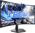 SANSUI 24 Inch Curved 160Hz Gaming Monitor,1500R Curved Gaming Monitor FHD 1080P Computer Monitor,MPRT 1ms Fast VA Display,Freesync,HDR,3000:1, HDMI2.0,DP1.4, VESA Support(ES-G24C1L HDMI Cable Incl.) - Image 2