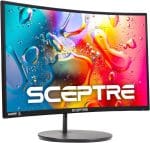 Sceptre Curved 24-inch Gaming Monitor 1080p R1500 98% sRGB HDMI x2 VGA Build-in Speakers, VESA Wall Mount Machine Black (C248W-1920RN Series) - Image 2