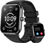 Smart Watch for Men Women, 1.85" HD Touchsreen Fitness Tracker, 120+ Sport Modes, 24/7 Heart Rate & Sleep Monitor, Pedometer, Calories, IP68 Waterproof, Fitness Watch for Android iPhone (Black) - Image 2
