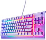 SteelSeries Apex 3 TKL Lavender RGB Gaming Keyboard — Tenkeyless Compact Form Factor — 8-Zone RGB Illumination — Water and Dust Resistant — Whisper-Quiet Gaming Switch - Image 2