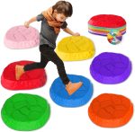 Stepping Stones for kids,8/12 PCS Durable Non-Slip Balance Stones Indoor Outdoor toys for toddlers develope Kids Balance and Coordination Skills - Image 2