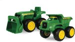 TOMY John Deere Vehicle Set - Includes Dump Truck Toy and Tractor Toy with Loader - Kids Outdoor Toys - Kids Construction and Sandbox Toys - 6 Inches - 2 Count - Ages 18 Months and Up - Image 2