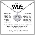 TRYNDI To My Wife Necklace from Husband - Soulmate, Girlfriend, Fiance Gift for Anniversary, Birthday, Christmas, Valentine's Day, Mother's Day - Romantic Wife Christmas Gift ideas - Image 2