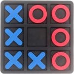 Tic Tac Toe Board Game,Tic Tac Toe Family Game, Classic Board Game, Classical Family Board Game,Children's Tic Tac Toe Game, Plastic tic tac Toe Game, Board Size 15 X 15 cm - Image 2
