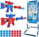YEEBAY Shooting Game Toy for Age 6, 7, 8,9,10+ Years Old Kids, Boys - 2pk Air Guns & Shooting Target & 24 Foam Balls - Ideal Gift - Compatible with Toy Guns - Image 2