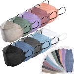 100Pcs KF94 Masks, Individually Wrapped 3D Fish Type Masks for Adult, 4 Layer Protective Face Mask - Image 2