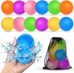 12Pcs Reusable Water Balloons, Pool Beach water Toys for Boys and Girls, Outdoor Summer Toys for Kids Ages 3-12 - Image 2