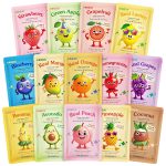 14 Pack Fruit Face Masks Skincare for Kids, Sheet Hydrating Facial Mask for All Skin Types, Bulk Collagen Face Mask for Women Skin Care, Birthday Party Spa Gifts for Teens Girls - Image 2