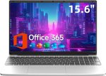 15.6 Inch Laptop with Office 365, 4GB RAM, 128GB Storage Expandable 1TB, 5205U Processor, HD Display, Windows 11 Laptops Computer, Wi-Fi 5, BT4.2, Numpad, Type-C, for Business and Students. - Image 2
