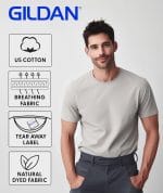 Gildan Custom T-Shirts - Personalized Unisex Crewneck Tee Shirt - Customize Your Image, Text & Photo - Men Women Adult - Image 3