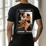 ISUNMEA Custom T-Shirts for Men Women, Custom Tees Shirt Design Your Own, Personalized Photo/Text T-Shirt - Image 4
