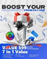 HP 250 G10 Business Laptop, Intel Core i7-1355U, 15.6" FHD Display, (64GB RAM | 2TB SSD), Numeric Keypad, Webcam, Windows 11 Pro, WiFi 6 & Bluetooth with SXK Accessory Kit - Image 3