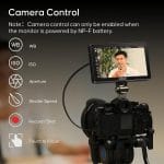 Osee G7 Pro 7 Inch Touchscreen Camera Monitor, 3000Nits HDR Field Monitor with Camera Control, Touch to Focus DSLR Monitor with 3G-SDI 4K HDMI in/Out, 3D-LUT New UI Flexible Power Supply - Image 3