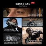 VILTROX 27mm f/1.2 E Lens for Sony E Mount, AF PRO 27mm f1.2 Auto Focus Prime Lens for Sony E Mount Mirrorless a7R a7IV a7RIII a7RIV a7RV A1 FX3 ZVE1 A7CII a6000 a6400 a6600 a6700 ZV-E10 FX30 - Image 3