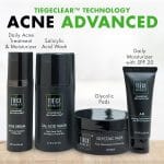 Tiege Hanley Acne Treatment Skin Care Set for Men, System Level 2, Tiegeclear Advanced Routine With Salicylic Acid Wash, Glycolic Acid Pads, Serum & Daily Moisturizer, Men’s Skin Care, 4 Piece Kit - Image 4