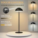 2 Pack Led Cordless Table Lamps Rechargeable,Table Lights Battery Operated-IP65 Waterproof-for Outdoor Patio/Restaurants/Home/Dinner/Table Lighting-Touch Control & Dimmable - Image 3