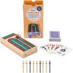 Regal Games Cribbage Board Game Set w/Storage - Fun Table Game with Wooden Board for Adults & Kids - 9 Metal Pegs, Deck of Playing Cards & 2-4 Player Games - Ideal for Game Night, Travel (Ages 8+) - Image 4