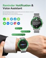 SOUYIE Military Rugged Smart Watch for Men, AMOLED 1.43" HD Screen, Bluetooth Call Answer/Make, Blood Oxygen/Heart Rate/Sleep Tracker, 7-30 Day Battery, Waterproof Fitness Tracker for iOS Android - Image 4