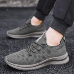 FUJEAK Men Running Shoes Men Casual Breathable Walking Shoes Sport Athletic Sneakers Gym Tennis Slip On Comfortable Lightweight Shoes - Image 4