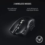 Razer Naga V2 HyperSpeed Wireless MMO Gaming Mouse: 19 Programmable Buttons - HyperScroll Technology - Focus Pro 30K Optical Sensor - Mechanical Mouse Switches Gen-2 - Up to 400 Hr Battery Life - Image 4