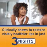 Neosporin Lip Health Overnight Renewal Therapy White Petrolatum Lip Protectant/Moisturizer to Nourish & Repair Dry Lips, Helps Relieve, Prevent & Protect Chapped Lips, 0.27 oz, 2 Pack - Image 3