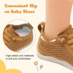 JIASUQI Baby Shoes for Toddler Boys Girls Sneakers Slip on Walking Shoes for Babies - Image 4