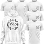 6 Pack - 5 Custom T Shirts & 1 Hoodie, Construction Shirts for Men, Custom Shirt, Mens Work Shirts, Small Business Workwear Uniform Black - Image 5