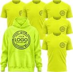 6 Pack - 5 Custom T Shirts & 1 Hoodie, Construction Shirts for Men, Custom Shirt, Mens Work Shirts, Small Business Workwear Uniform Black - Image 6