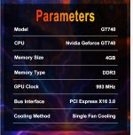 SOYO Geforce GT 740 Low Profile Graphics Card, 4GB DDR3 128 Bit Video Card with HDMI 2.0/VGA/DVI PCI Express x16 3.0 Single Fan Computer GPU - Image 5