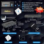 ASUS Vivobook 15 Business Laptop, 15.6" FHD Display, Intel i5-1235U, 16GB RAM, 672GB Storage(512GB SSD+160GB Docking Station Set), Intel Iris Xe Graphics, Webcam, Numeric Keypad, Win 11, Blue - Image 3