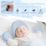 Zando Baby Hats and Mittens Newborn Hospital Hat Essentials Warm Knit Beanie Safety Anti-Scratch for Boys Girls 0-6M - Image 3