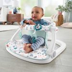 Fisher-Price Portable Baby Chair Sit-Me-Up Floor Seat With Developmental Toys & Machine Washable Seat Pad, Pacific Pebble - Image 3