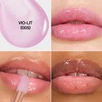 REVLON Super Lustrous Glimmer Lip Oil, Moisturizing & Tinted, Shiny Finish, Made with Plant-Based Squalane, 005 Vio-lit, 0.13 fl oz - Image 3