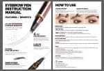 2 Pack Eyebrow Pen, Waterproof Microblading Eyebrow Pencil, 4 Tip Precise Eye Brow Makeup Pen for Women to Effortlessly Create Hair Like Natural Brows, Non Dry Out and Last All Day (Dark Brown) - Image 3