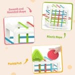 MINGKIDS Montessori Toys for 1 Year Old, 6 Pc Multi Sensory Shape, Toddler Developmental Learning Birthday Gifts, Baby Toys 12 Month - Image 4
