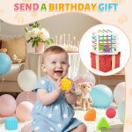 MINGKIDS Montessori Toys for 1 Year Old, 6 Pc Multi Sensory Shape, Toddler Developmental Learning Birthday Gifts, Baby Toys 12 Month - Image 5