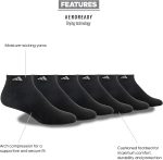 adidas Men's Athletic Cushioned Low Cut Ankle Socks (6-Pair Pack) - Image 3