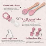 O'doe Baby Weaning Set – 15 Pcs Silicone Baby Feeding Set with Suction Plate, Bowl, Bib, Sippy Cup, Fruit Feeder, Freezer Tray - Image 5