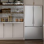 Kenmore 46-75525 29.88 Inch Counter-Depth French Door Refrigerator/Freezer with Fingerprint-Resistant Stainless Steel, Ice Maker, Quiet and Energy Efficient Inverter Compressor, 17.5 cu. ft. - Image 4