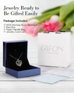 S925 Sterling Silver Necklace for Women, Wife Jewelry Rose Gold, Mom Birthday Valentines Mothers Day Gifts, Girlfriend Necklaces, Daughter Heart Jewel, Anniversary for Her - Image 5