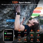 Smart Watch with Alexa Built-in, 1.83" HD Touchscreen, Bluetooth Calling, Fitness Tracker, Running Coach, Sleep Coaching, 120+ Sport Modes, IP68 Waterproof, Heart Rate for iPhone Android (Purple) - Image 3